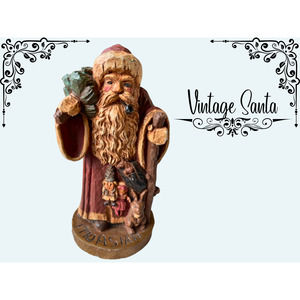 Vintage Old World Santa Figurine